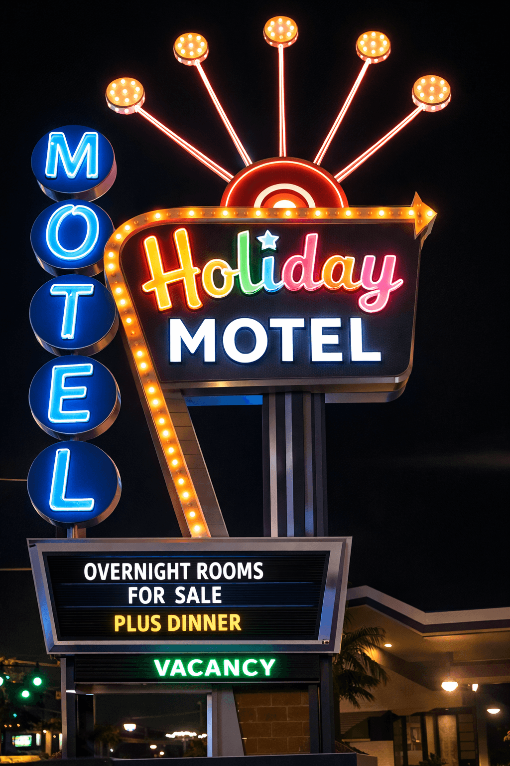 Motel sign memory device