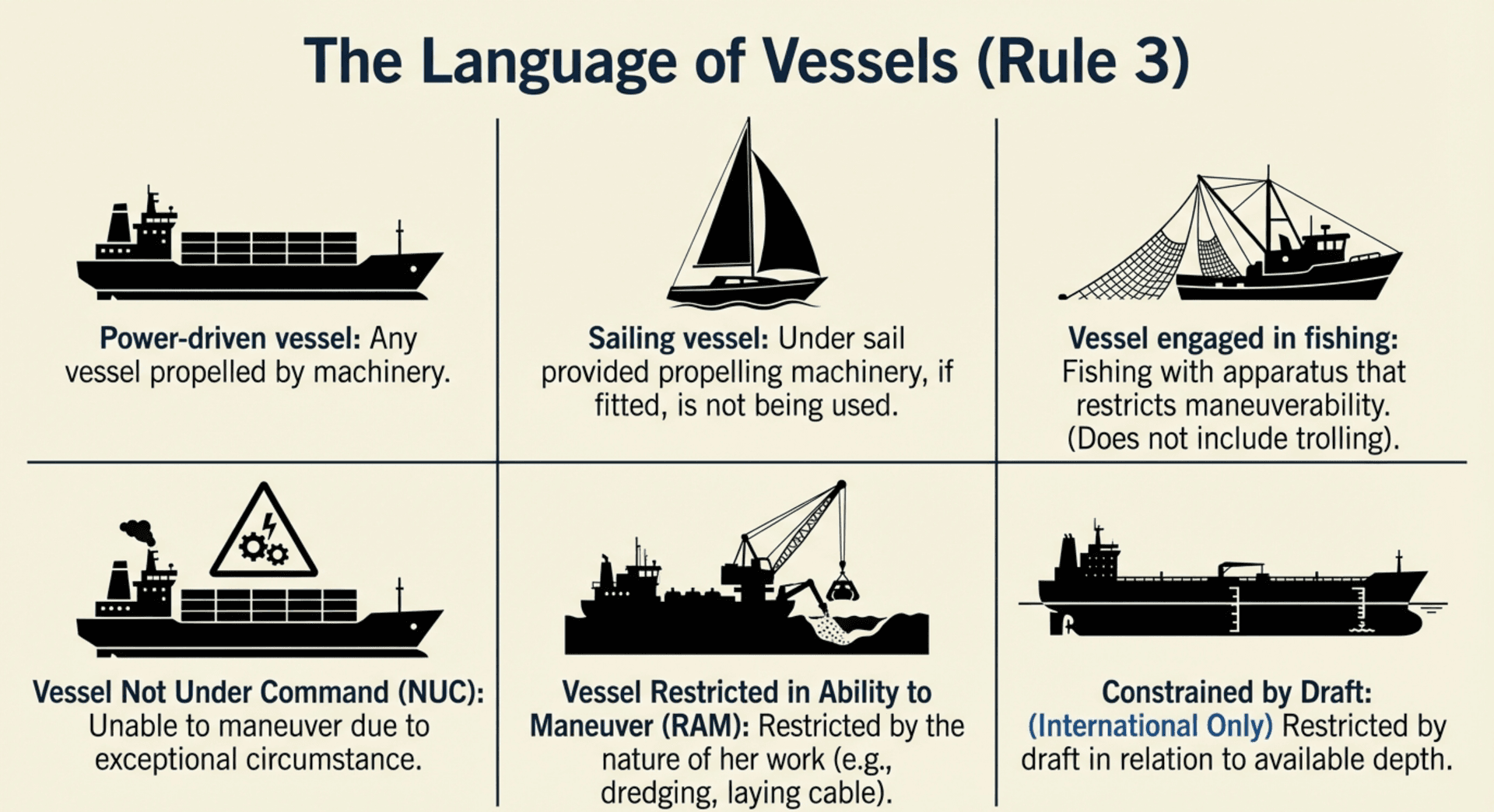 The Language of Vessels (Rule 3)